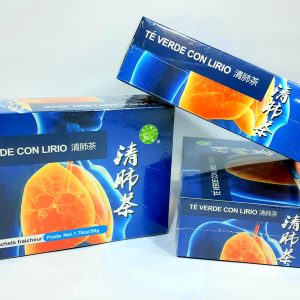 Te verde con lirio